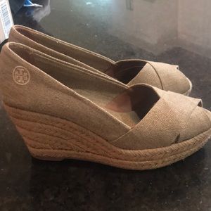 Tory Burch wedges! Good condition.